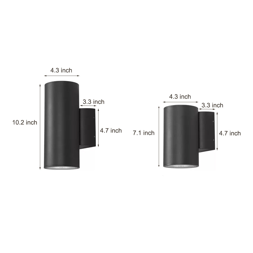 Round up and down Lighting LED Waterproof Modern Outdoor Wall Lights - Lumpaz