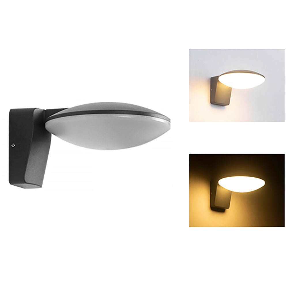 Waterproof Modern Simple Outdoor Solar LED Wall Light for Terrace Balcony - Lumpaz