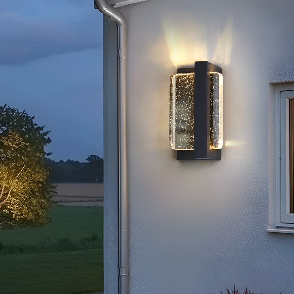 Creative Crystal Waterproof Modern Outdoor Wall Lamp Wall Sconce Lighting - Lumpaz