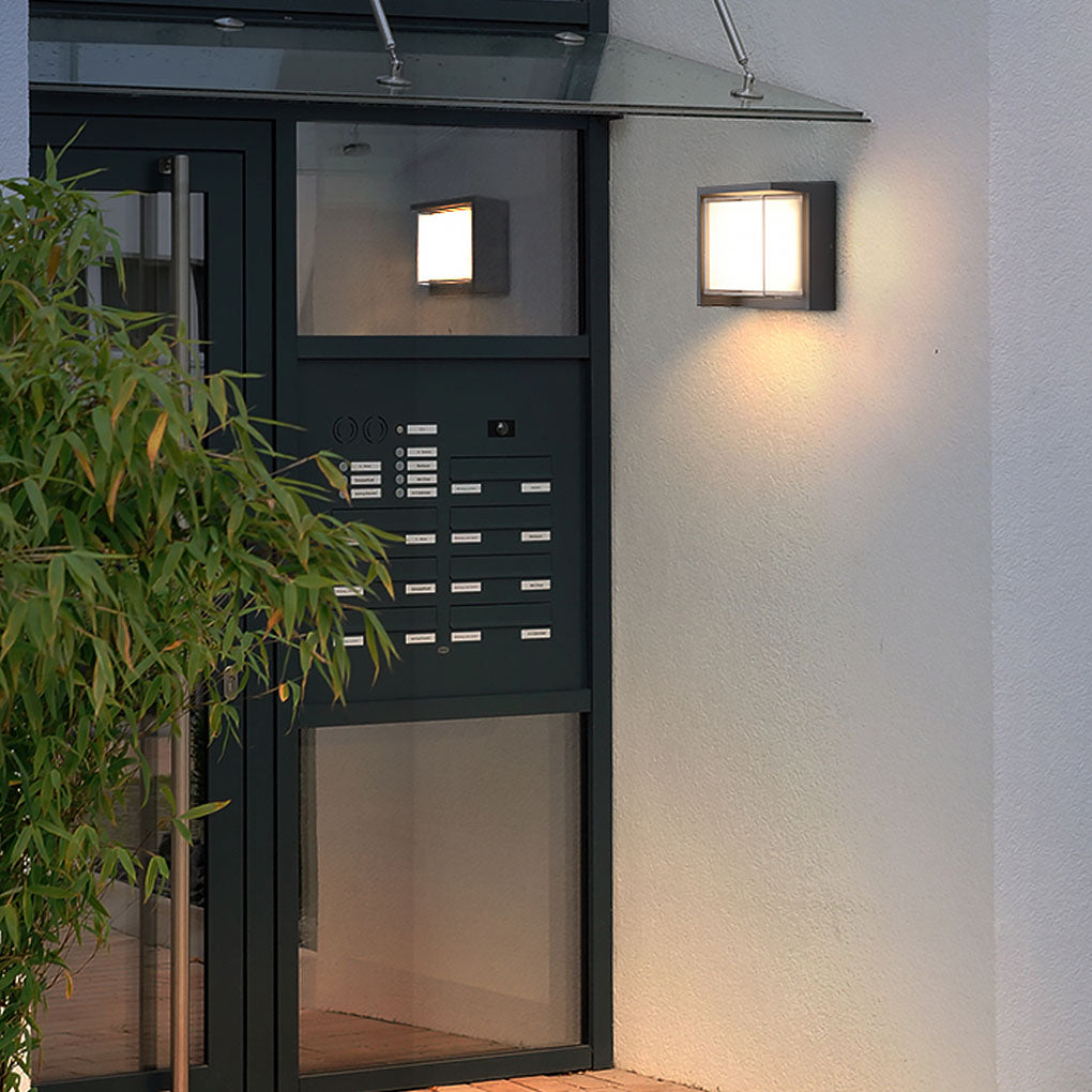 Modern Outdoor Round Square Waterproof Wall Light for Villa Garden Balcony Door Front - Lumpaz