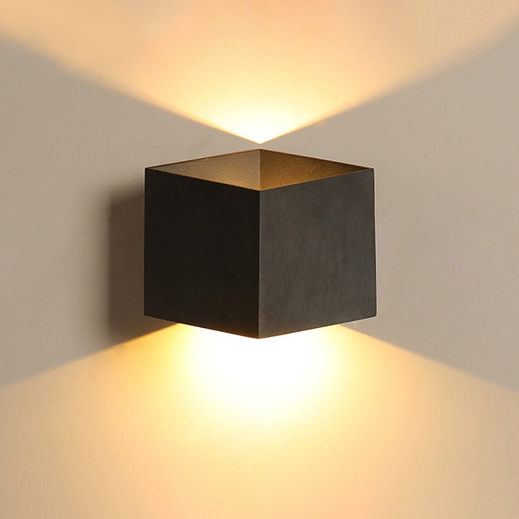Square Waterproof up and down Lighting LED Modern Outdoor Wall Lights - Lumpaz