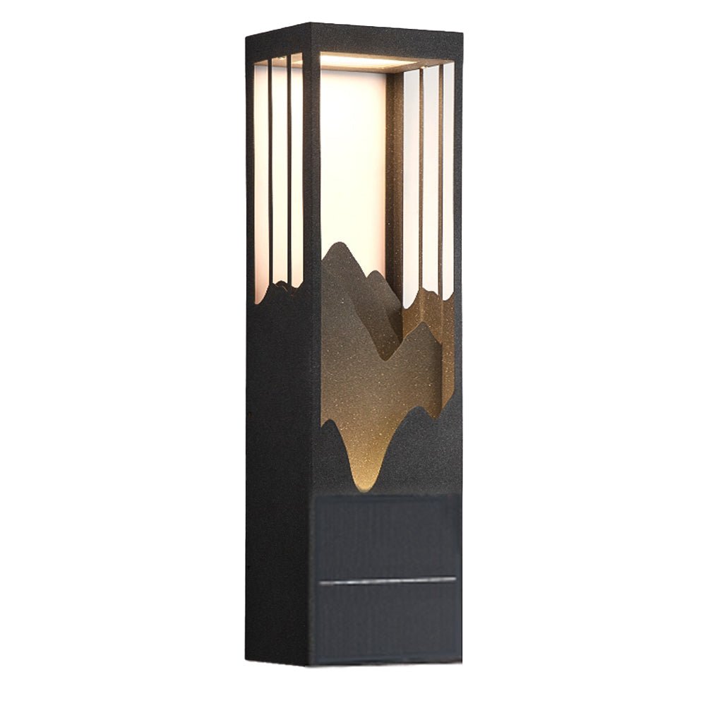 Mountain Scenery LED up Down Lighting Waterproof Solar Wall Lamp Porch Lights - Lumpaz