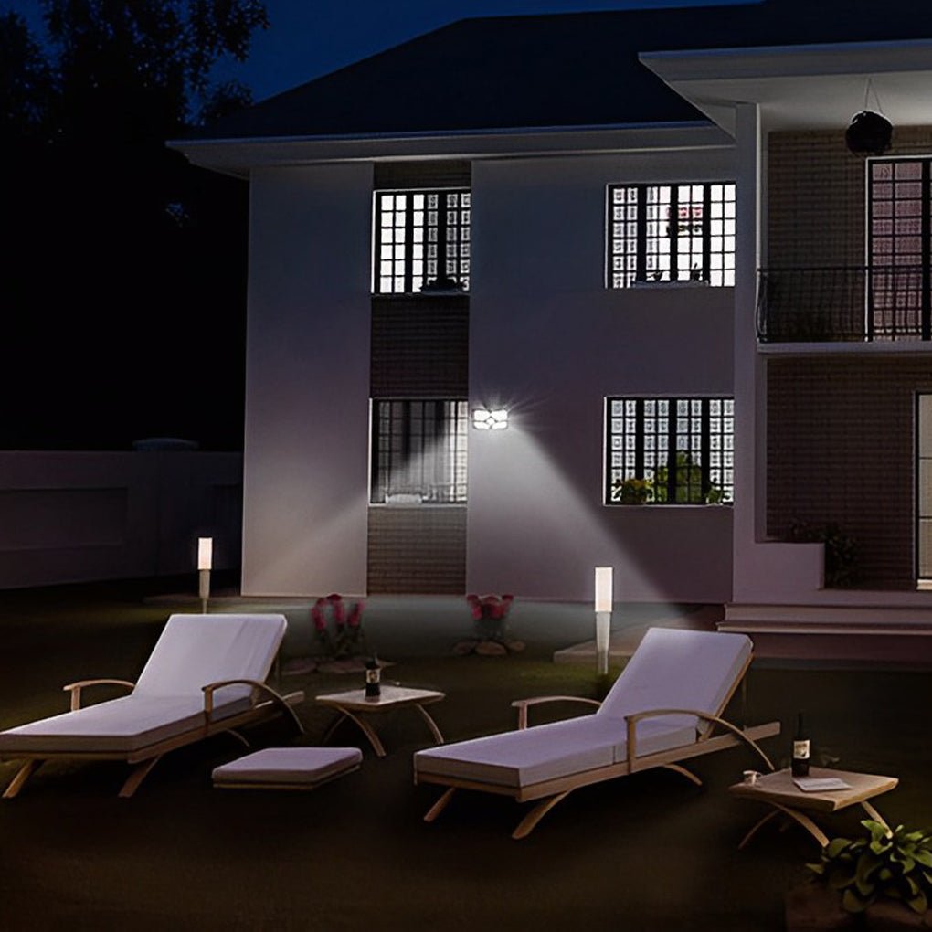 Solar Motion Sensor Outdoor Wall Lamp LED Garden Lights Wall Sconces Waterproof - Lumpaz