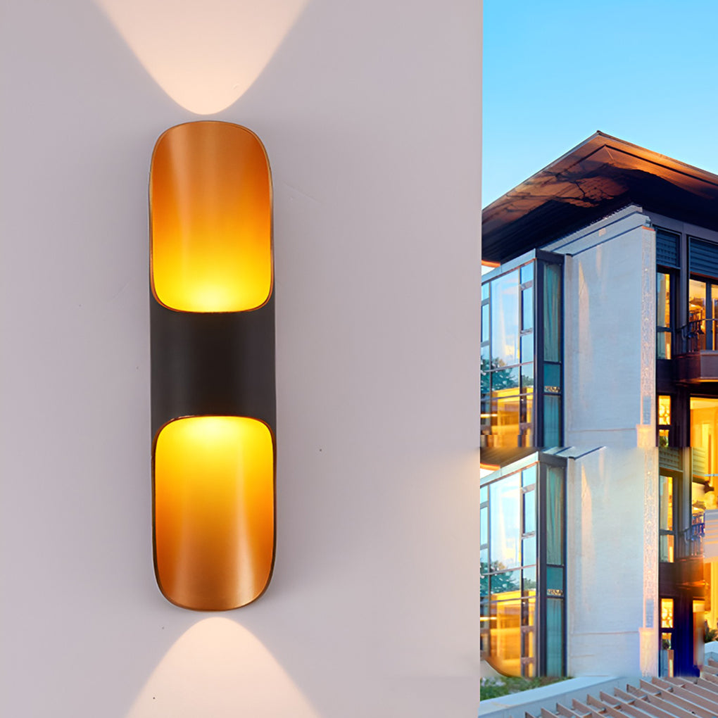 Waterproof Up and Down Lights LED Modern Outdoor Wall Sconces Lighting - Lumpaz