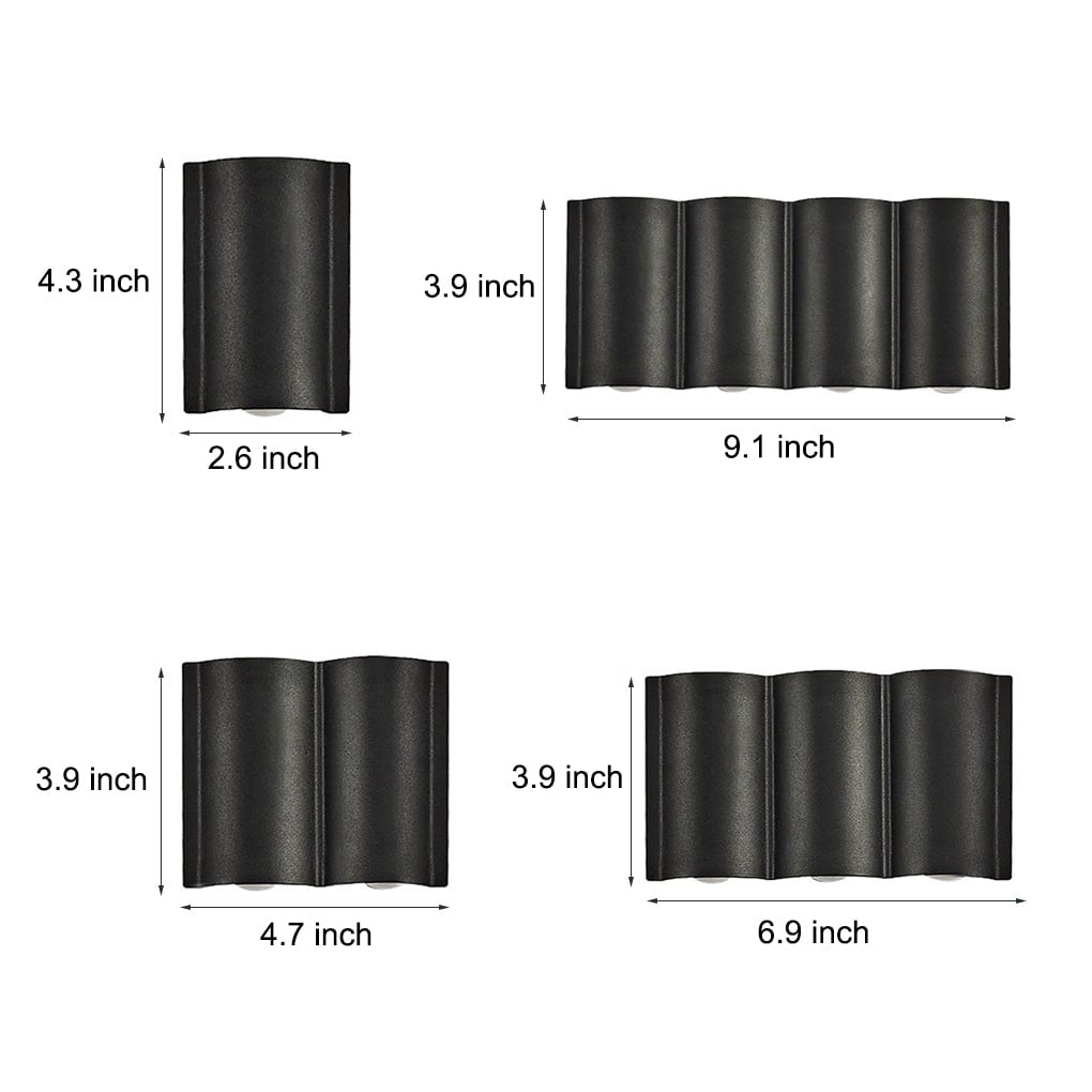 Creative Wave Up and Down Light LED Waterproof Modern Wall Washer Light - Lumpaz