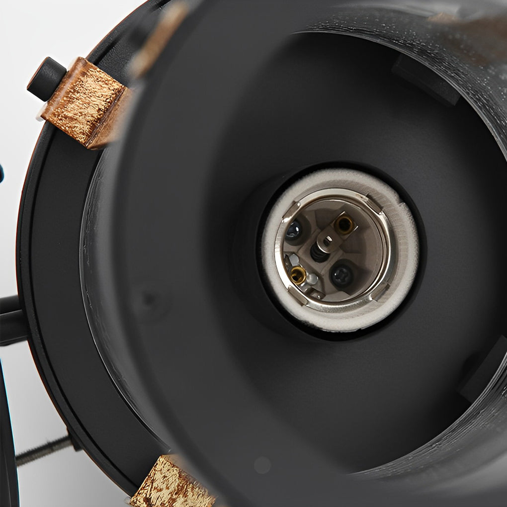 Vintage Waterproof Glass Black Industrial Style Outdoor Wall Sconces Lighting - Lumpaz