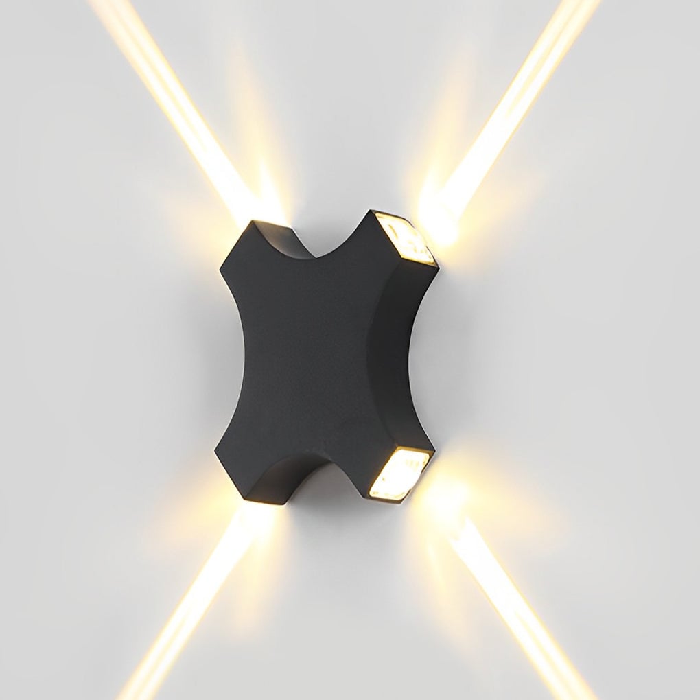 Creative Starlight Decorative LED Waterproof Black Modern Wall Lamp - Lumpaz