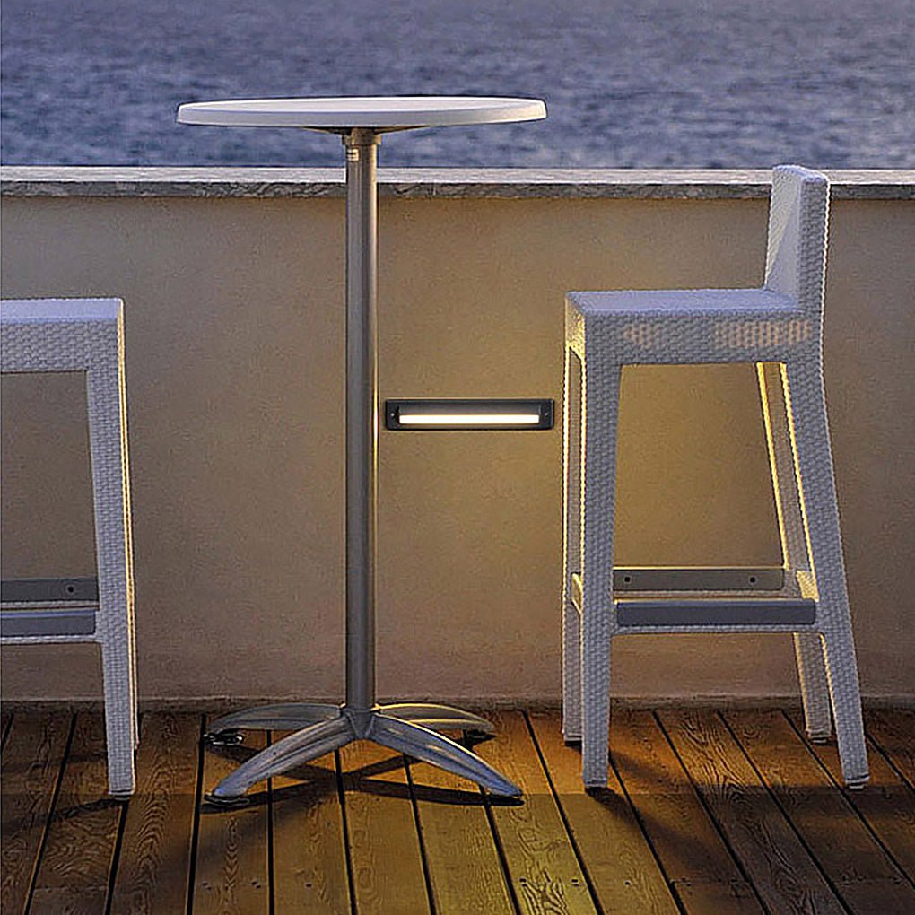 Long Strip Embedded Wall Light Corner Lights for Outdoor Garden Steps - Lumpaz