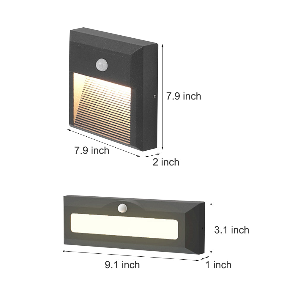 Embedded Motion Sensor Design LED Step Light for Courtyard Terrace Garden - Lumpaz