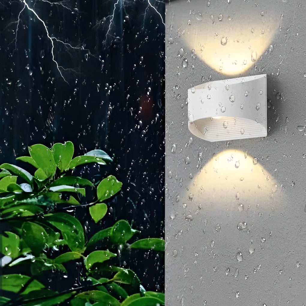 Unique Up and Down Lighting LED Waterproof Modern Exterior Wall Lights - Lumpaz