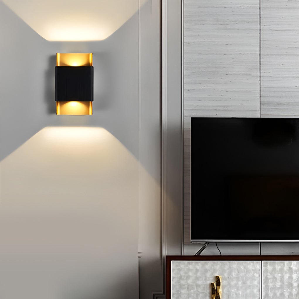 LED Up and Down Lights COB Waterproof Metal Modern Outdoor Wall Lamps - Lumpaz