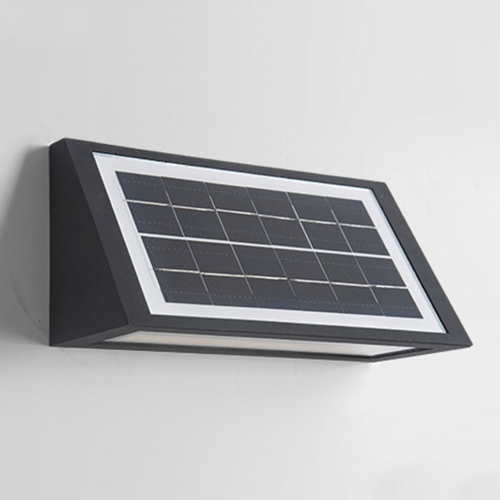 Waterproof Minimalist LED Up Donw Lighting Solar Outdoor Wall Lights - Lumpaz