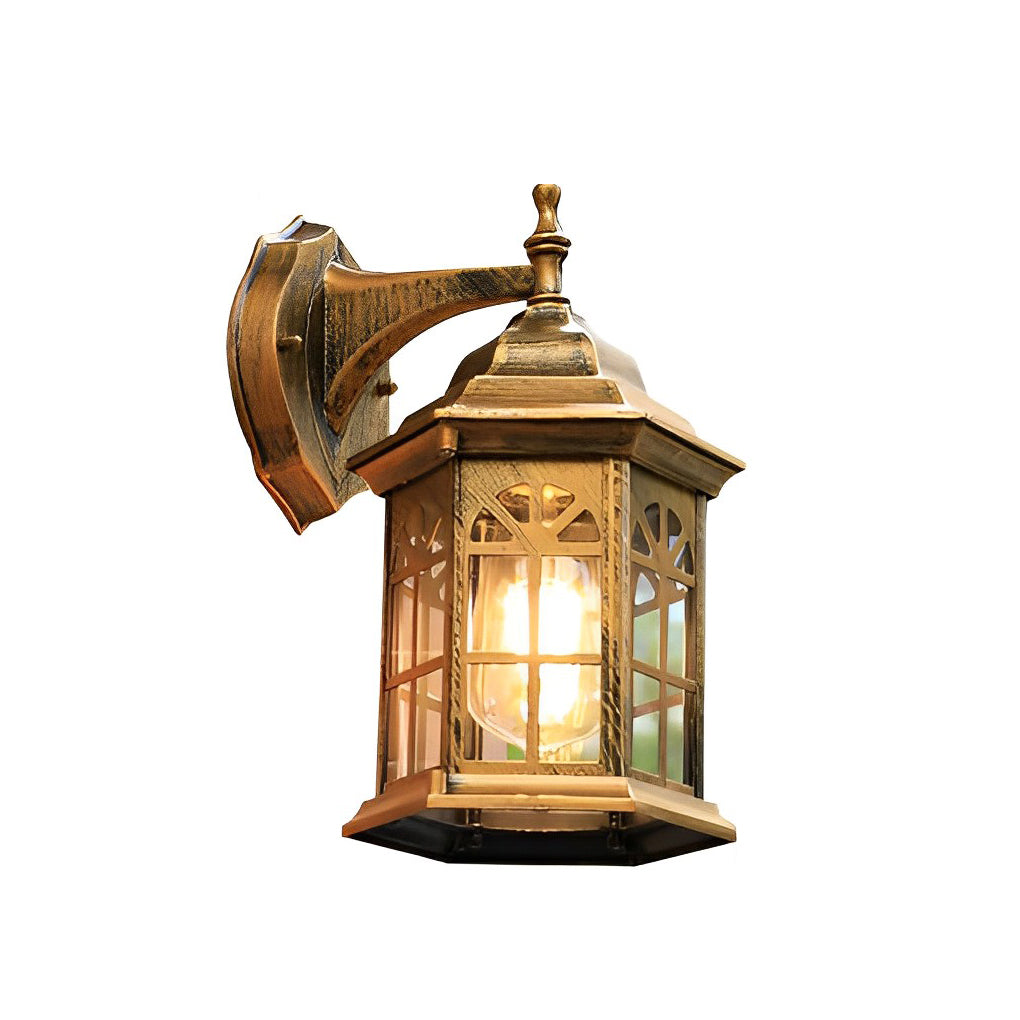 Waterproof Aluminum Alloy Glass LED European Style Outdoor Wall Lights - Lumpaz