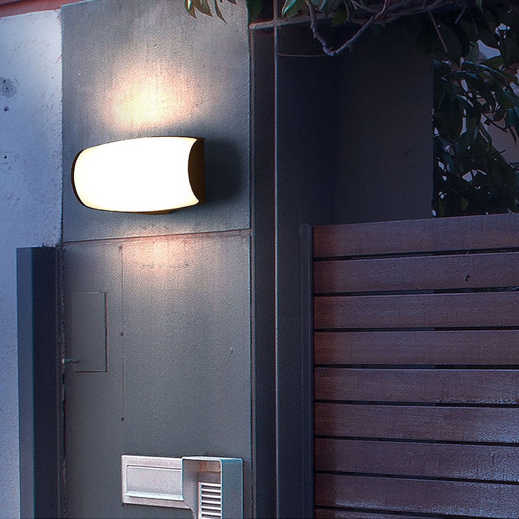 Unique Double-layer Lampshade Waterproof Outdoor LED Wall Lamp for Villa Courtyard Balcony - Lumpaz