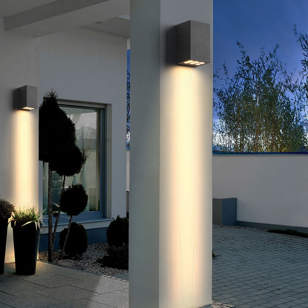 Two Light Effect Optional Waterproof LED Wall Light for Outdoor Villa Courtyard - Lumpaz