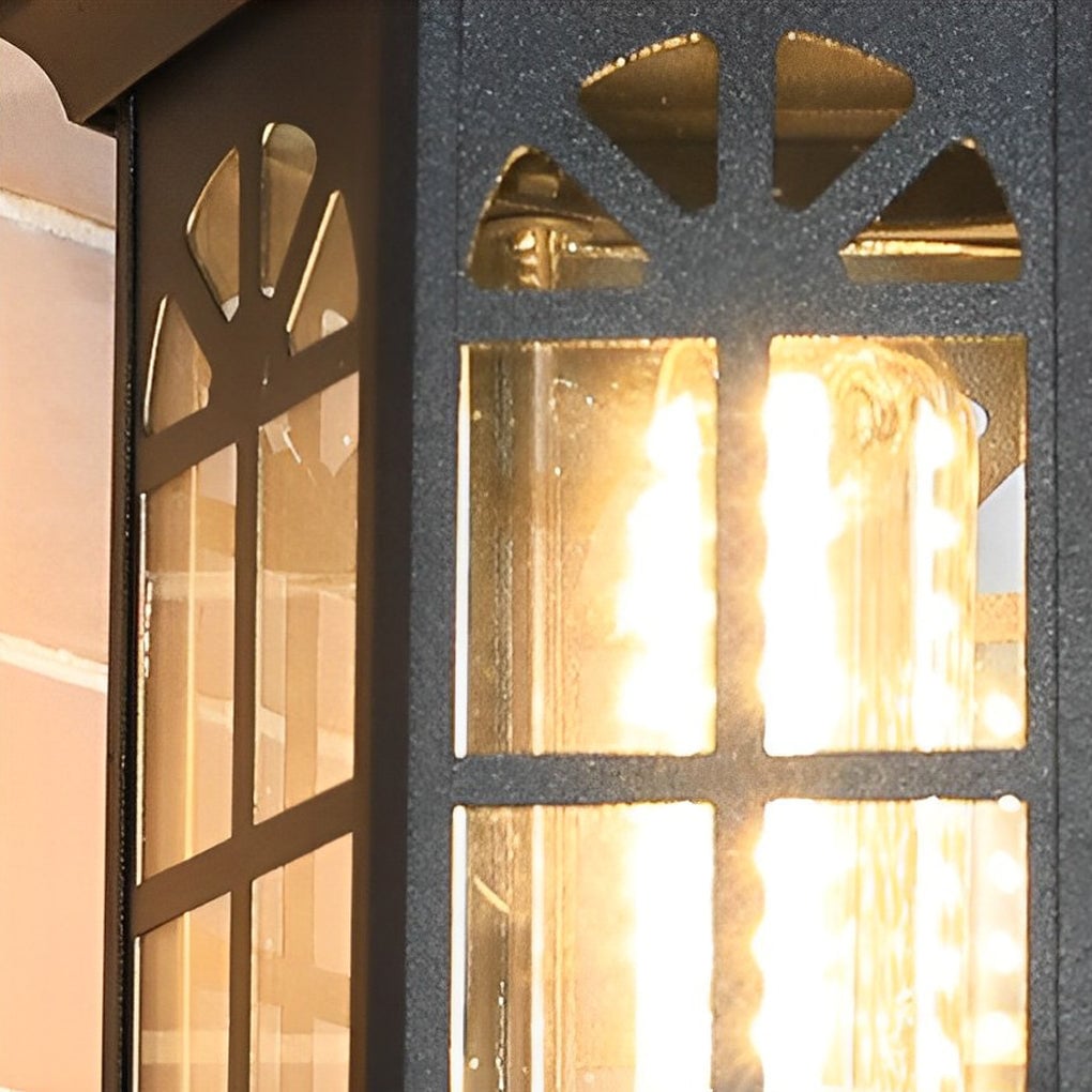 Waterproof LED Glass European-style Outdoor Wall Lamp Plug in Wall Sconce Lighting - Lumpaz