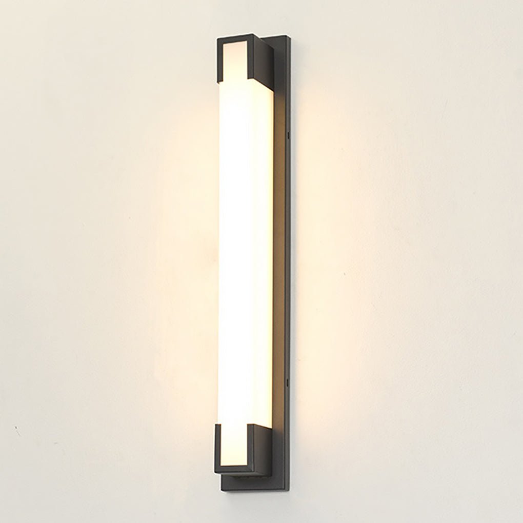 Retro Rectangular Waterproof LED Black Decorative Outdoor Wall Lights - Lumpaz