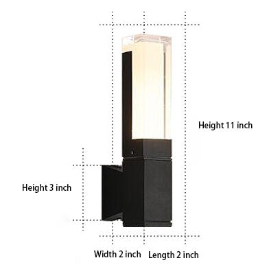 Square Up and Down Lighting LED Waterproof Modern Outdoor Wall Lights - Lumpaz