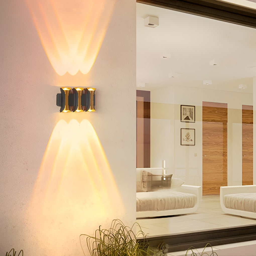 Waterproof Up and Down Lights LED Modern Outdoor Wall Sconce Lighting - Lumpaz