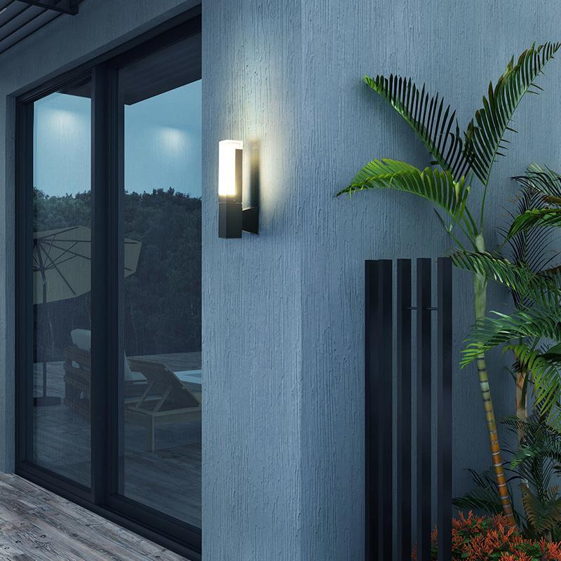 Square Up and Down Lighting LED Waterproof Modern Outdoor Wall Lights - Lumpaz