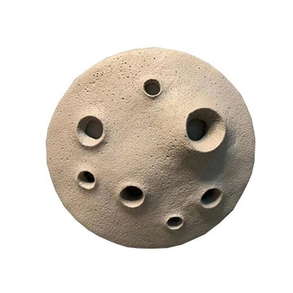 Round Creative Cement Lunar Crater Waterproof LED Outdoor Wall Lamp - Lumpaz