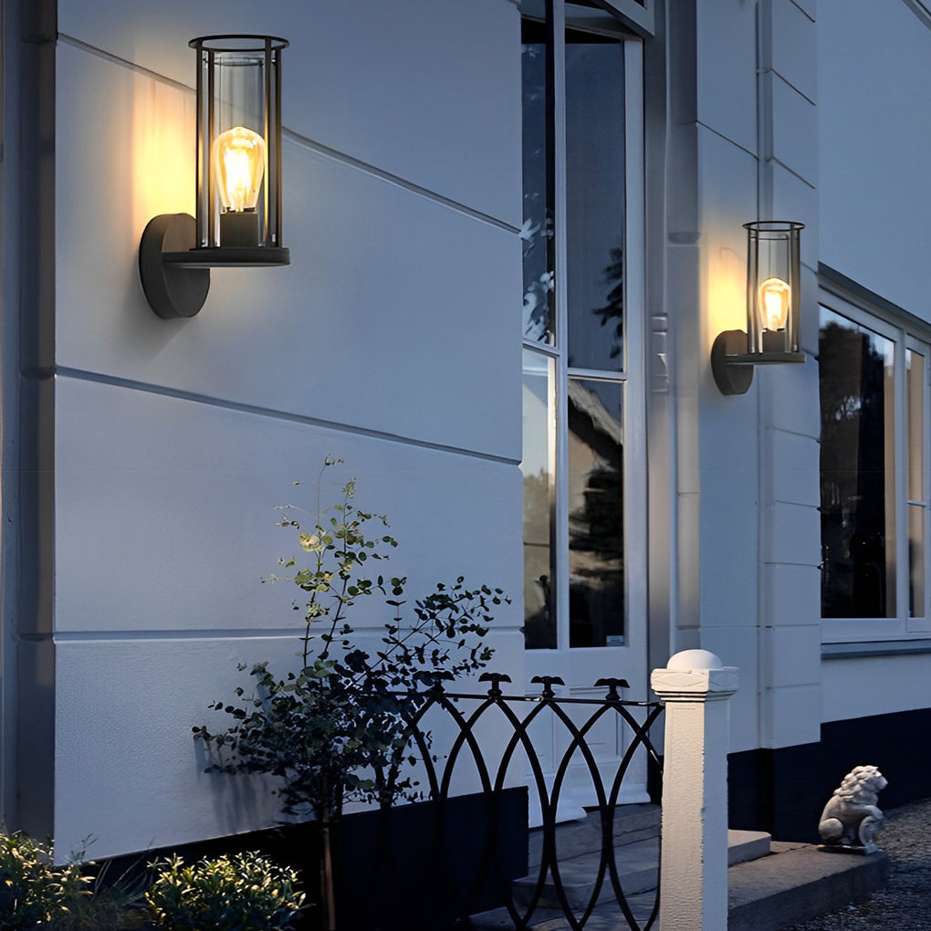 Minimalist Round Waterproof Retro Wall Lamp Outdoor Lawn Lights Path Lights - Lumpaz