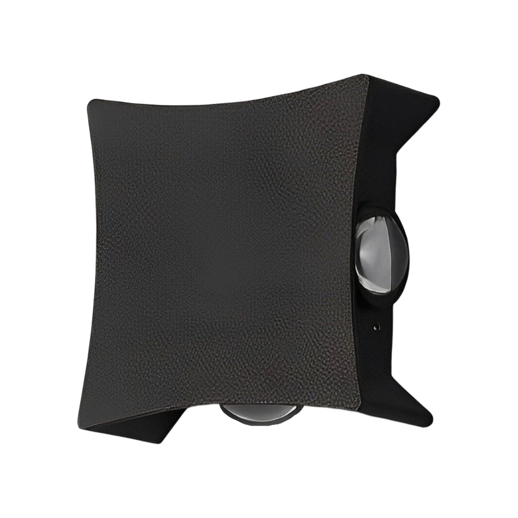 Unique Star Up and Down Lighting LED Waterproof Black Modern Wall Lamp - Lumpaz