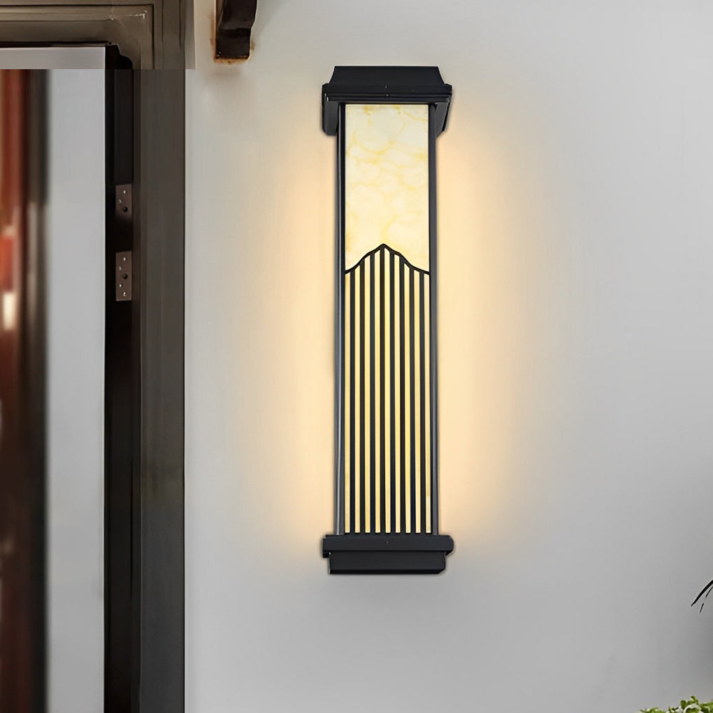 Waterproof Solar Powered Automatic Charging Outdoor Wall Lights with Remote - Lumpaz