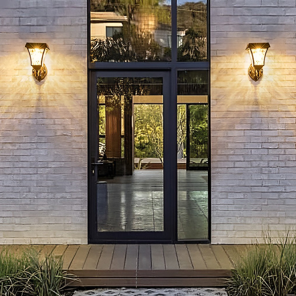 Waterproof LED Smart Touch Switch Modern Outdoor Plug in Wall Sconce Lighting - Lumpaz