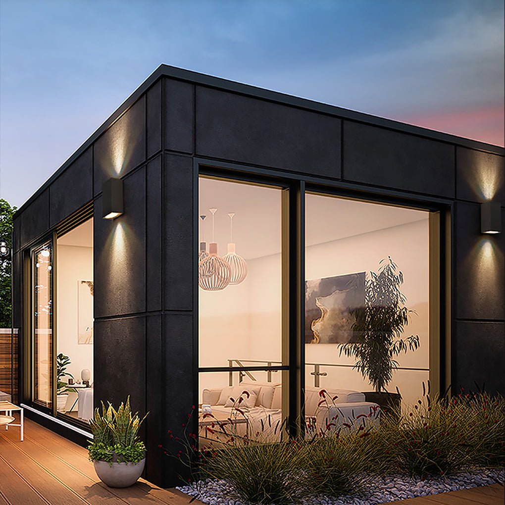 Modern Square Design Outdoor Waterproof Wall Light for Villa Courtyard Balcony - Lumpaz