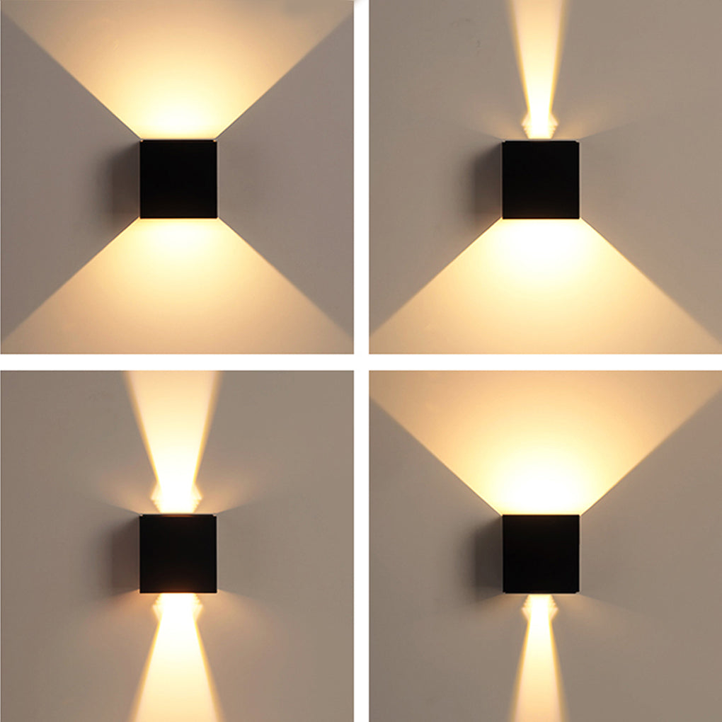 Square Waterproof Up Down Lighting Adjustable Modern Exterior Lights - Lumpaz