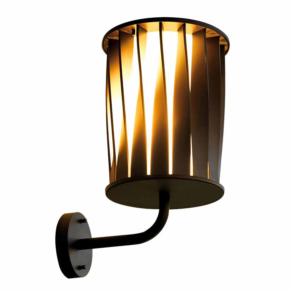 Creative Twisted Waterproof LED Modern Outdoor Wall Lamp Plug in Wall Lights - Lumpaz