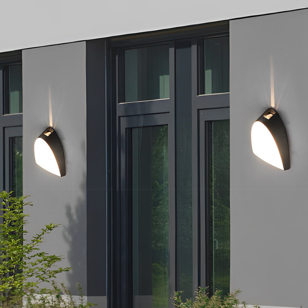 Creative LED Waterproof Aluminum Black Modern Outdoor Wall Sconce Lighting - Lumpaz