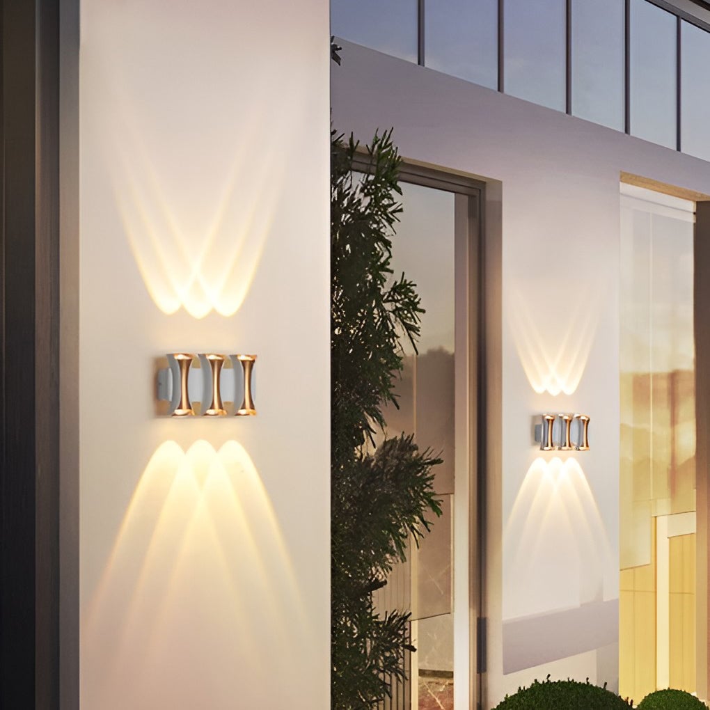 Waterproof Up and Down Lights LED Modern Outdoor Wall Sconce Lighting - Lumpaz