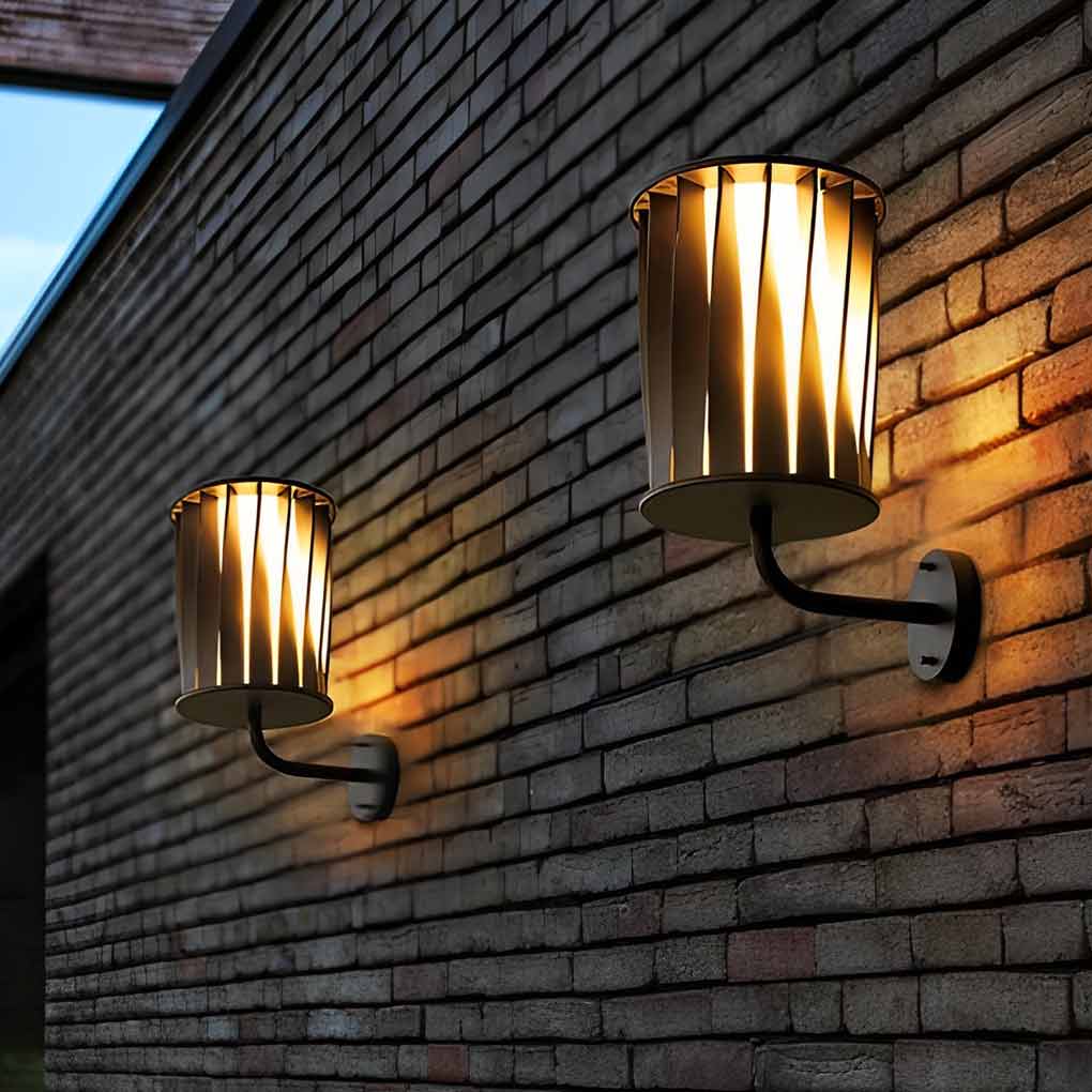 Creative Twisted Waterproof LED Modern Outdoor Wall Lamp Plug in Wall Lights - Lumpaz