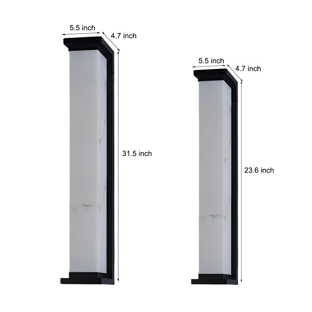 Strip Minimalist Waterproof Stainless Steel Modern Outdoor Wall Lights - Lumpaz