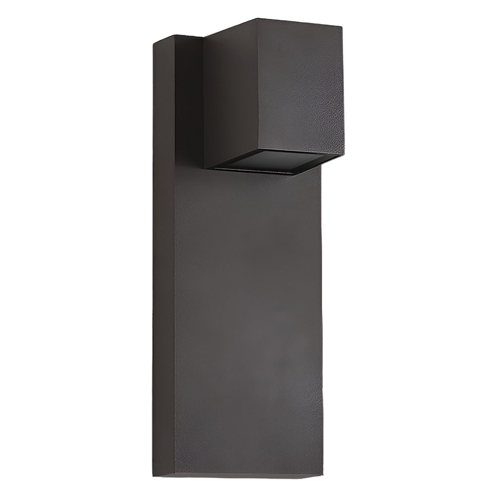 Square Waterproof LED Up and Down Lights Modern Outdoor Wall Lamp Wall Sconce Lighting - Lumpaz