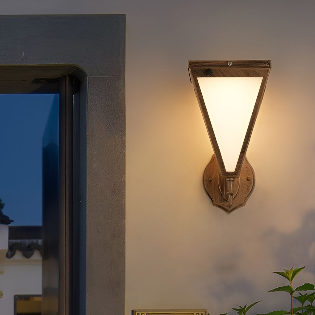 Retro Dimmable LED Waterproof Modern Solar Plug in Wall Sconce Wall Lamp - Lumpaz