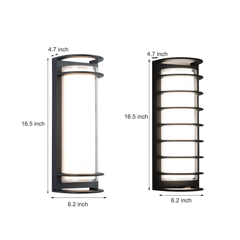 Outdoor Waterproof Double-layer Lampshade Gate Column Exterior Wall Sconces - Lumpaz