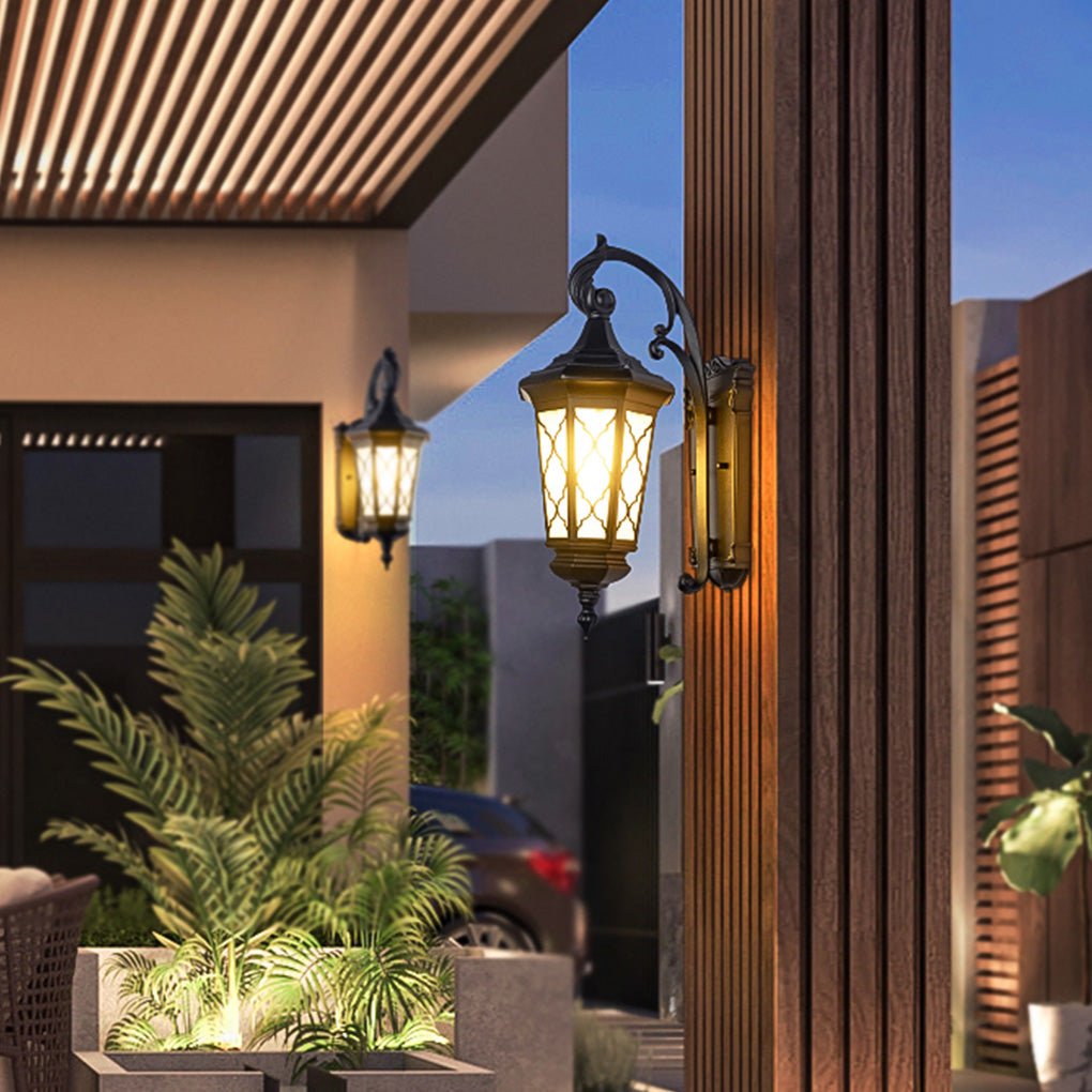 Outdoor Retro Waterproof Wall Lamp Decorative Lighting for Villa Courtyard Balcony - Lumpaz