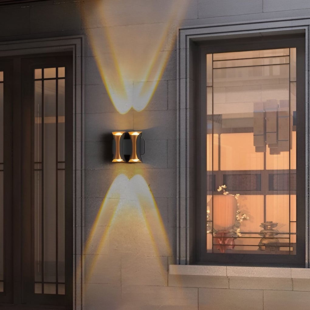 Waterproof Up and Down Lights LED Modern Outdoor Wall Sconce Lighting - Lumpaz