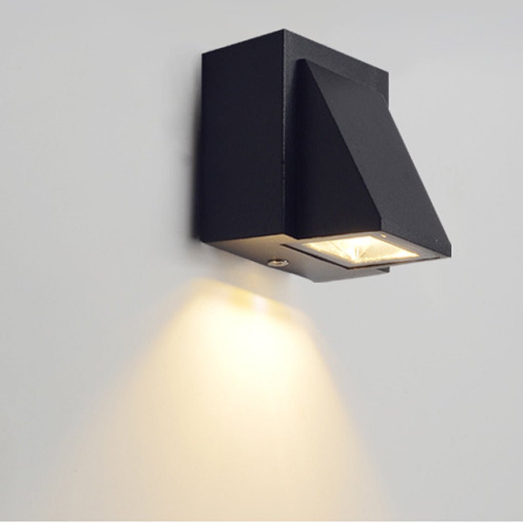 Waterproof LED Up And Down Lighting Black Modern Outdoor Wall Lights - Lumpaz