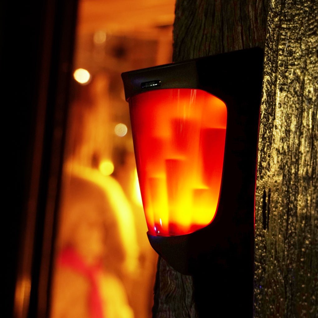 Solar Energy LED Outdoor Wall Lamp Flame Light Wall Sconce Lighting Wall Lights - Lumpaz