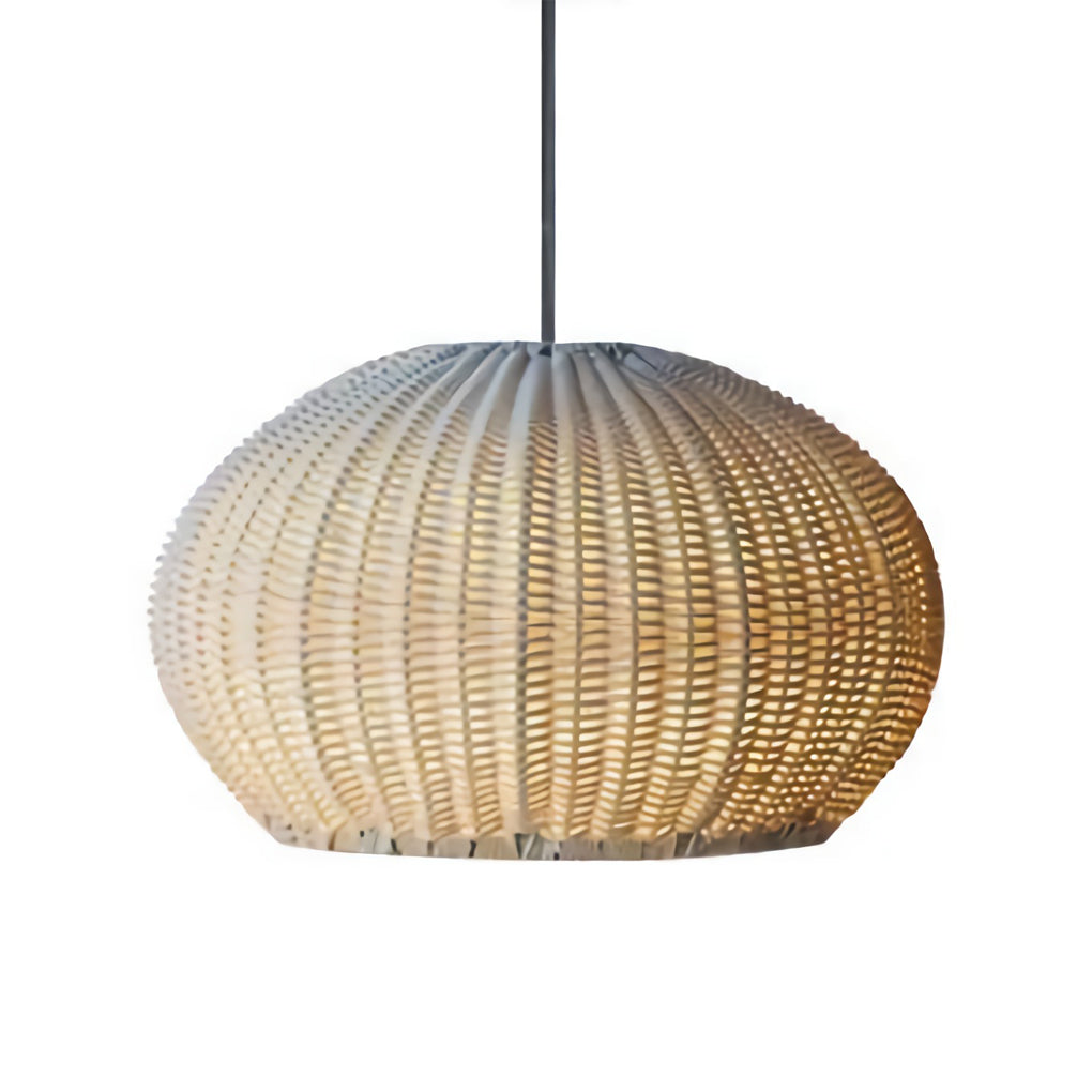 Lantern Shaped Waterproof Rattan Modern Outdoor Wall Lamp Chandelier - Lumpaz