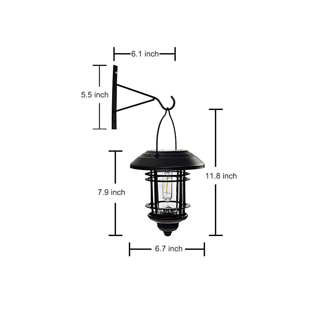 Industrial Style Solar Outdoor Wall Lights Wall Sconce Lighting LED Wall Lamp - Lumpaz