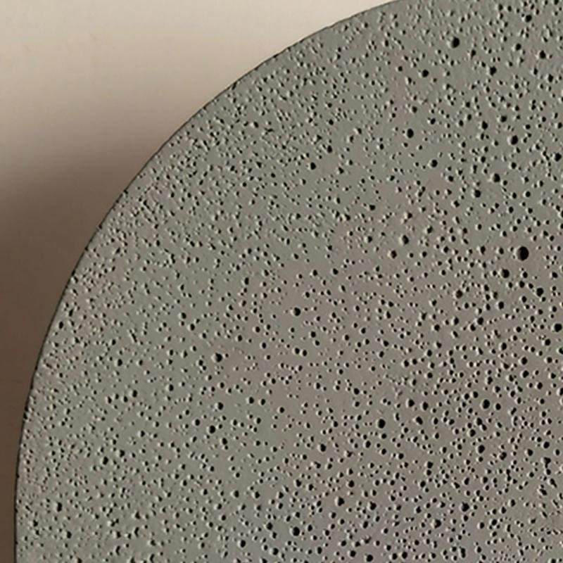 Round Concrete LED Waterproof Gray Modern Outdoor Wall Lights Porch Lights - Lumpaz