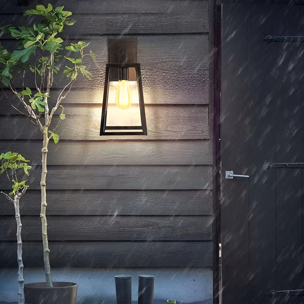 Vintage Industrial Style Glass Sconce Waterproof Outdoor Wall Lights Wall Lamp - Lumpaz