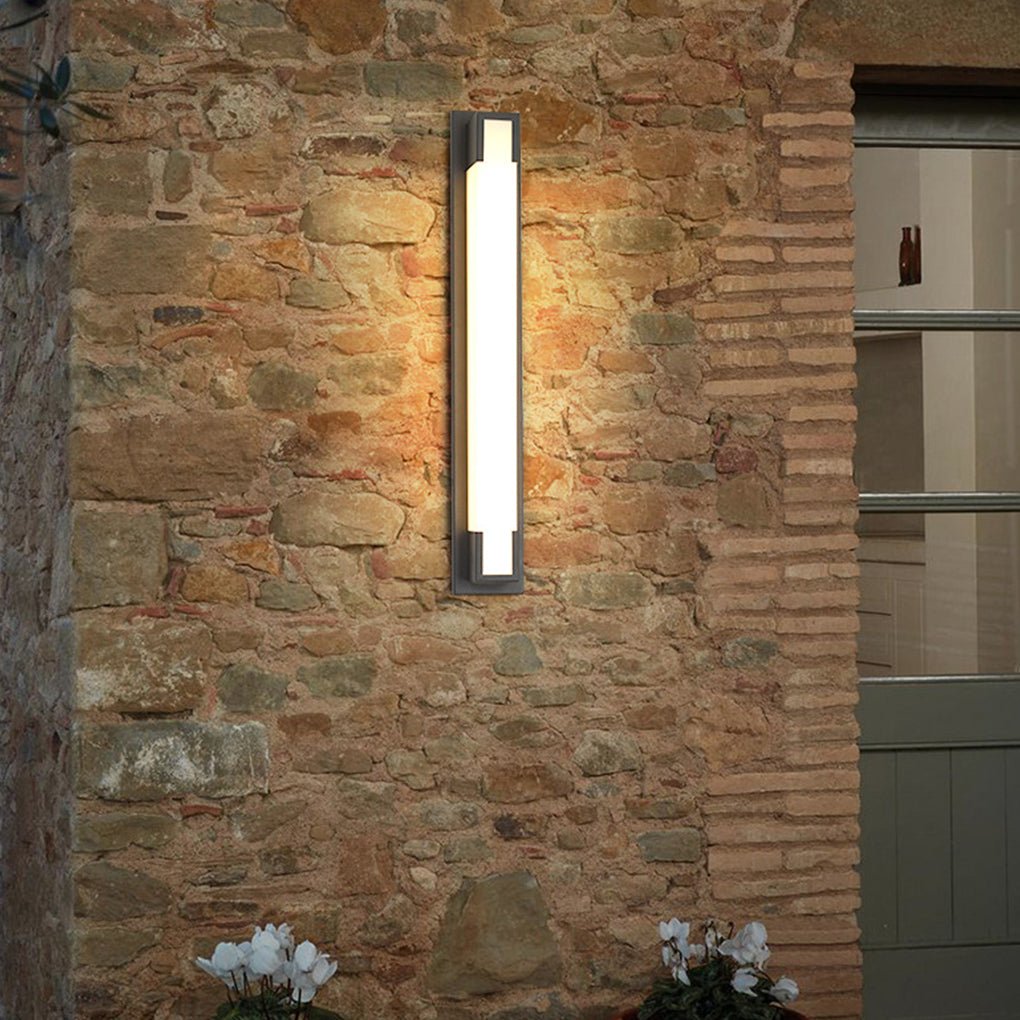 Retro Rectangular Waterproof LED Black Decorative Outdoor Wall Lights - Lumpaz