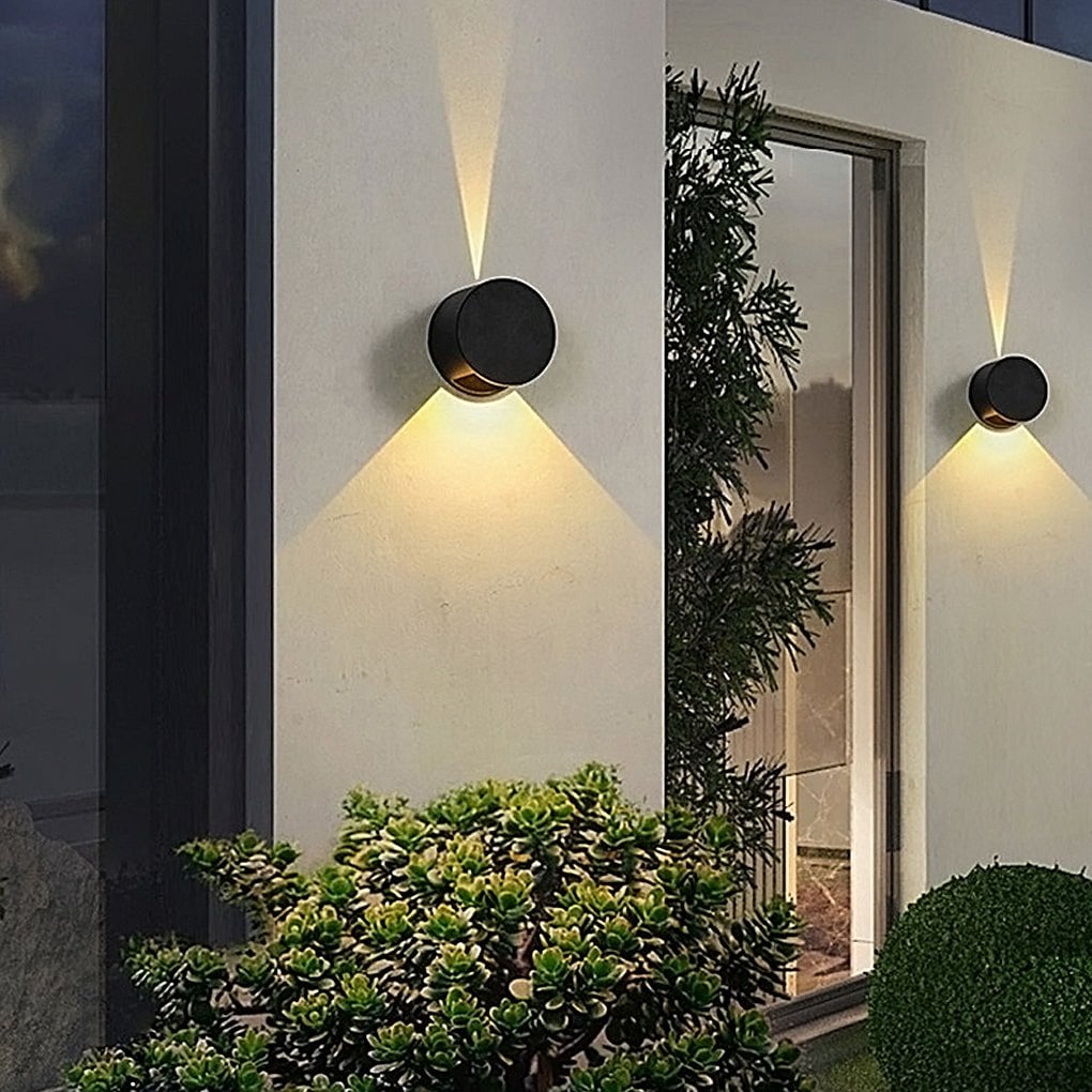 Round Up and Down Lights Waterproof LED Wall Lights for Indoor Outdoor Balcony - Lumpaz