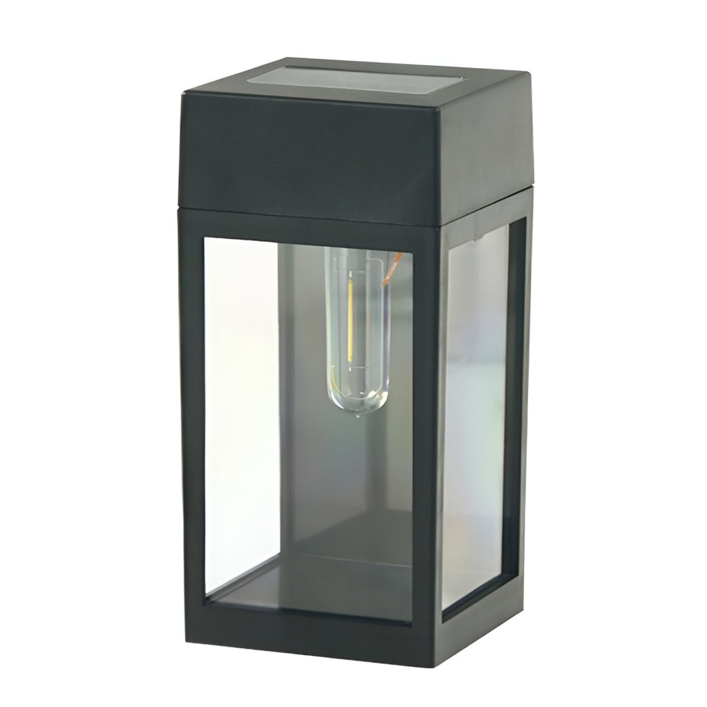 Rectangular Glass LED Waterproof Light-controlled Solar Wall Lamp - Lumpaz